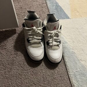 Air Jordan 4 White Cement